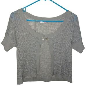 vintage silver sparkle bolero